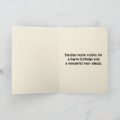 Carte Cow-boy de l'art folklorique éditable sur un cheva (Intérieur)