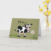 Carte Cow-Moo.....J'espère que vous avez une Fête des pè (Fleur jaune)
