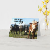 Carte Cow Posse (Fleur jaune)