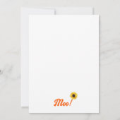 Carte Cow Sunflower Funny Birthday (Dos)