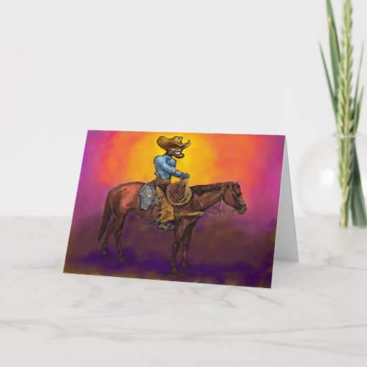 Carte Cowboy (Devant)