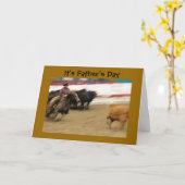 Carte Cowboy and Horse Father's Day Card (Fleur jaune)