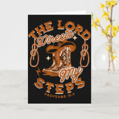 Carte Cowboy Bible Scripture Verse Western Country Jesus (Fleur jaune)