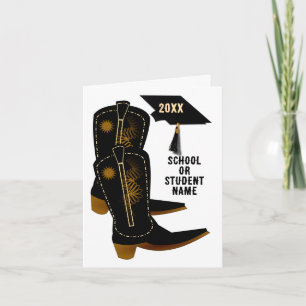 Carte Cowboy Boots Graduation