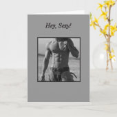 Carte Cowboy chaud (Fleur jaune)