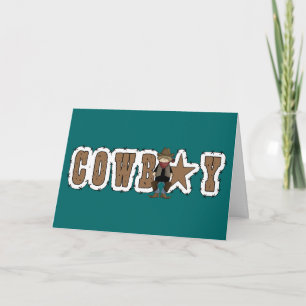 Carte Cowboy Congrats - le nouveau travail ou promotion