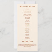 Carte Cowboy Country Western Desert Love Wedding Program (Dos)
