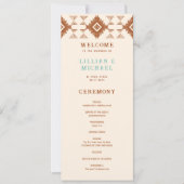 Carte Cowboy Country Western Desert Love Wedding Program (Devant)