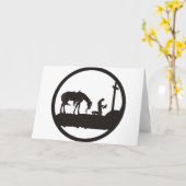 Carte cowboy de prière (Fleur jaune)