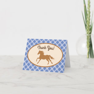 Carte Cowboy Horse Pony Cute 1er Anniversaire Thème de f