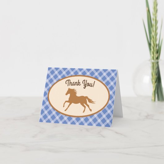 Carte Cowboy Horse Pony Cute 1er Anniversaire Thème de f (Devant)
