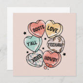 Carte Cowboy Love - Western Hearts (Devant / Derrière)