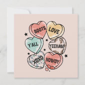 Carte Cowboy Love - Western Hearts (Devant)