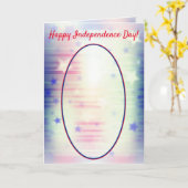 Carte Cowboy Monté Pour La Fête De L'Indépendance Améric (Fleur jaune)