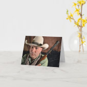 Carte Cowboy Notecard (Fleur jaune)