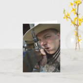 Carte Cowboy Notecard (Fleur jaune)