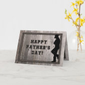 Carte Cowboy Papa, Gray Rope, Western Rustic Fête des pè (Fleur jaune)