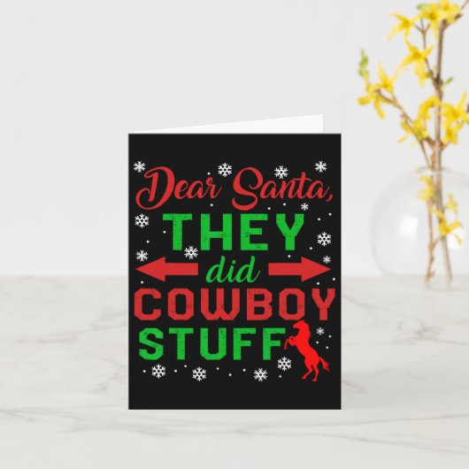 Carte Cowboy Stuff Horseba (Fleur jaune)