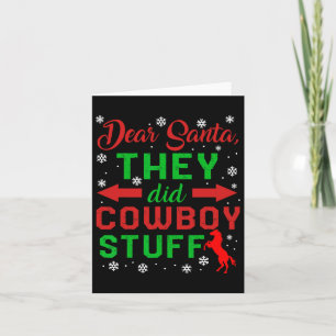 Carte Cowboy Stuff Horseba