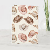 Carte Cowgirl occidentale Crème rose Casquette Cheval An (Dos)