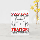 Carte Coworker Leaving, Quitting Going Away, Job Change, (Fleur jaune)