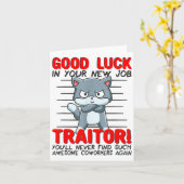 Carte Coworker Leaving, Quitting Going Away, Job Change; (Fleur jaune)