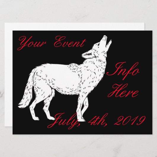 Carte Coyote Howling Thunder_Cove (Devant / Derrière)