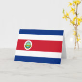 Carte CR de drapeau du Costa Rica (Fleur jaune)