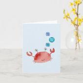 Carte Crabe Chinois / Crabe Japonais (Fleur jaune)