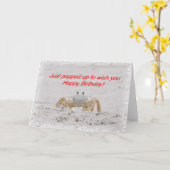 Carte Crabe de joyeux anniversaire (Fleur jaune)