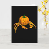 Carte Crabe d'Halloween (Fleur jaune)