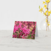 Carte Crabe pomme fleurit Merci (Fleur jaune)
