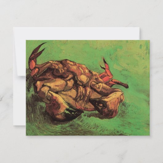 Carte Crabe sur le Dos par Vincent van Gogh (Devant)