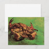 Carte Crabe sur le Dos par Vincent van Gogh (Devant / Derrière)