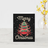 Carte Crabe Xmas Arbre Crabe Arbre de Noël (Fleur jaune)