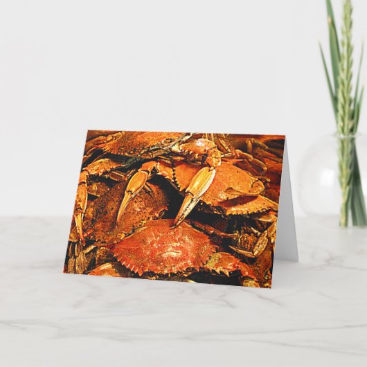 Carte Crabes durs du Maryland à vapeur (Devant)