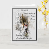 Carte Craindre rien devant vous Citation Inspirationnell (Fleur jaune)