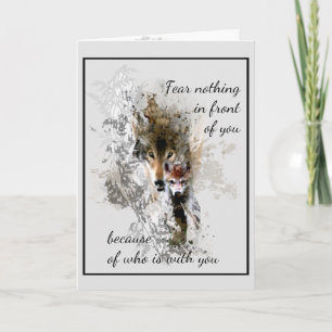 Carte Craindre rien devant vous Citation Inspirationnell