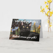 Carte Crainte des chats noirs (Fleur jaune)