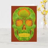 Carte Crâne 10 de feuille d'Aspen (Fleur jaune)