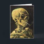 Carte Crâne avec cigarette brûlante par Vincent van Gogh<br><div class="desc">Crâne avec Cigarette Brûlante par Vincent van Gogh est un post impressionnisme d'art vintage de peinture à vie morte. Portrait du squelette humain fumant. Grande image à utiliser pour les produits anti-tabac. Fumer tue 1 000 personnes chaque année, aider quelqu'un à arrêter de fumer aujourd'hui. Grande image pour Halloween ou...</div>