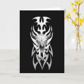 Carte crâne Buffalo (Fleur jaune)