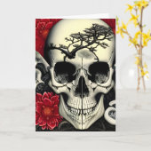 Carte Crâne cool, Arbres, Fleurs Toutes les occasions Sa (Fleur jaune)