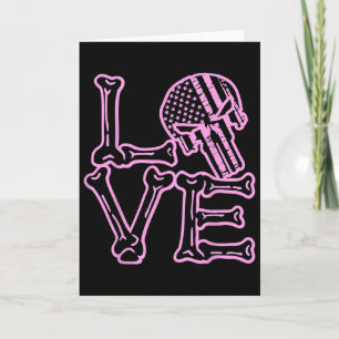 Carte Crâne d'amour Bones Graphique de la Saint-Valentin