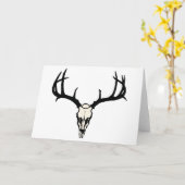 Carte Crâne de cerfs communs (Fleur jaune)
