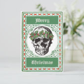 Carte Crâne de Noël (Debout devant)