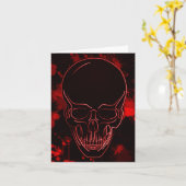 Carte Crâne de sang (Fleur jaune)