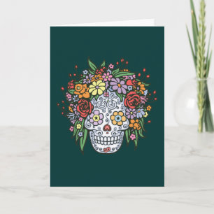 Carte Crâne de sucre de Flowerhair