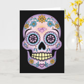 Carte Crâne de sucre pourpre (Fleur jaune)