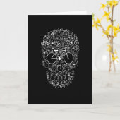 Carte Crâne de vélo (Fleur jaune)